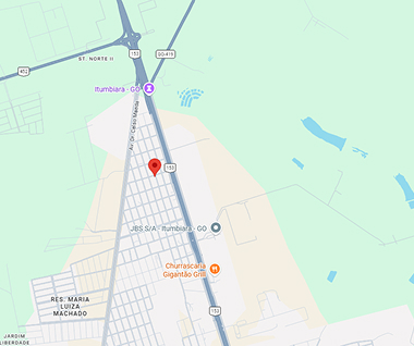 mapa de Localização do motel